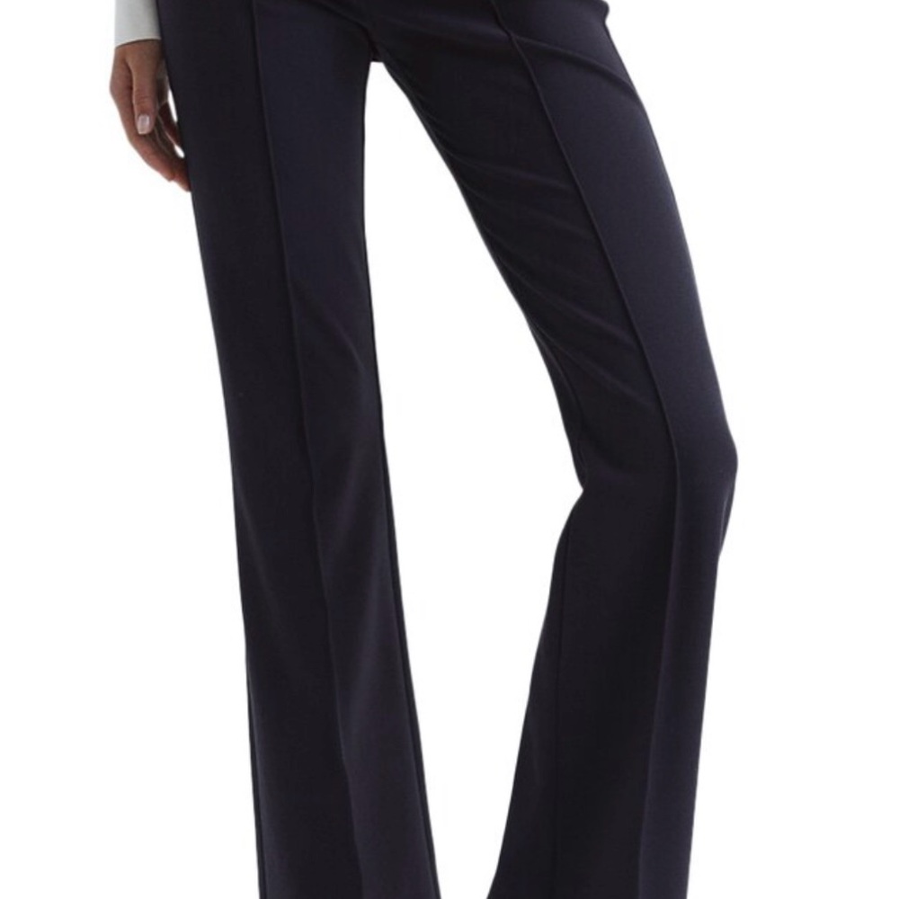 REISS Flo Flare Trousers - Navy